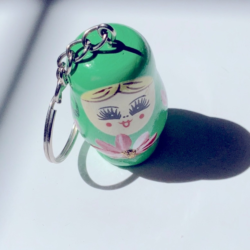 Vintage Russian Doll Keychain - Picture 3 of 3